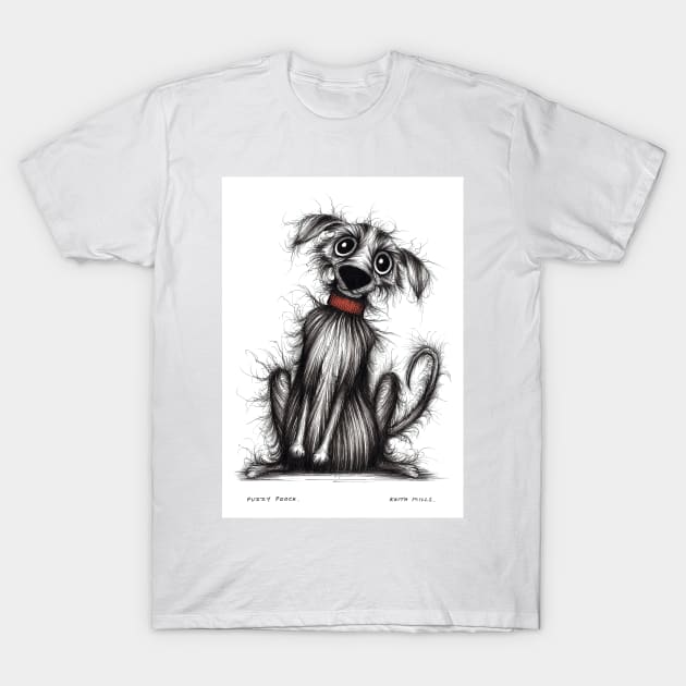 Fuzzy pooch T-Shirt by Keith Mills